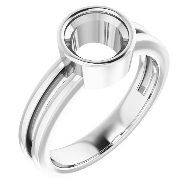 Bezel-Set Solitaire Ring
