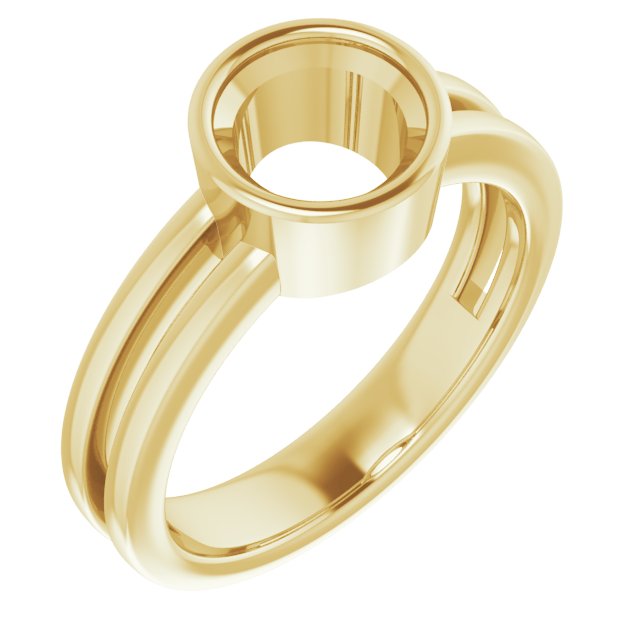 Bezel-Set Solitaire Ring
