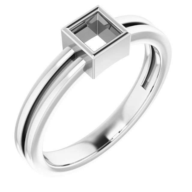 Bezel-Set Solitaire Ring