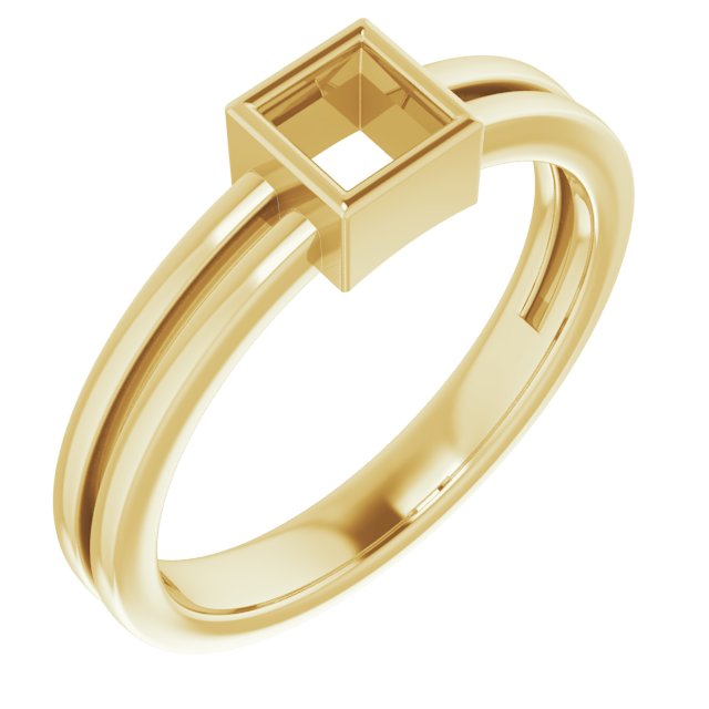Bezel-Set Solitaire Ring