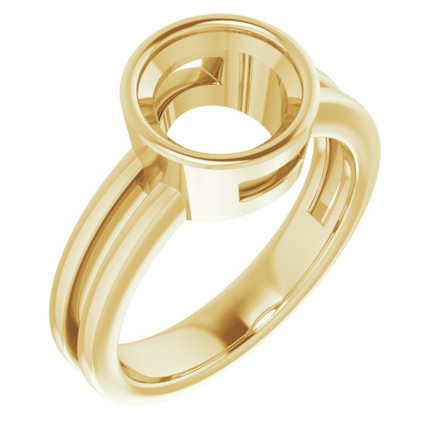 Bezel-Set Solitaire Ring