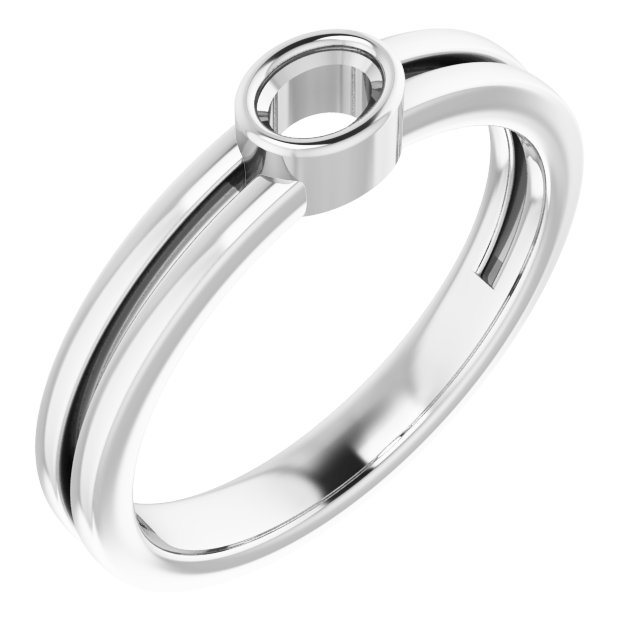 Bezel-Set Solitaire Ring