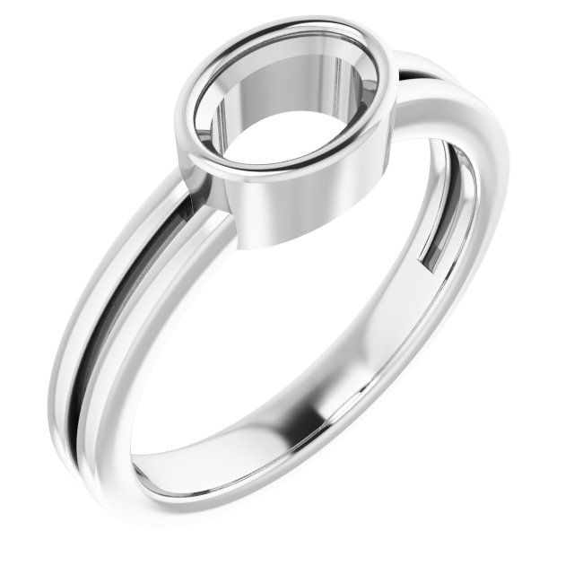 Bezel-Set Solitaire Ring