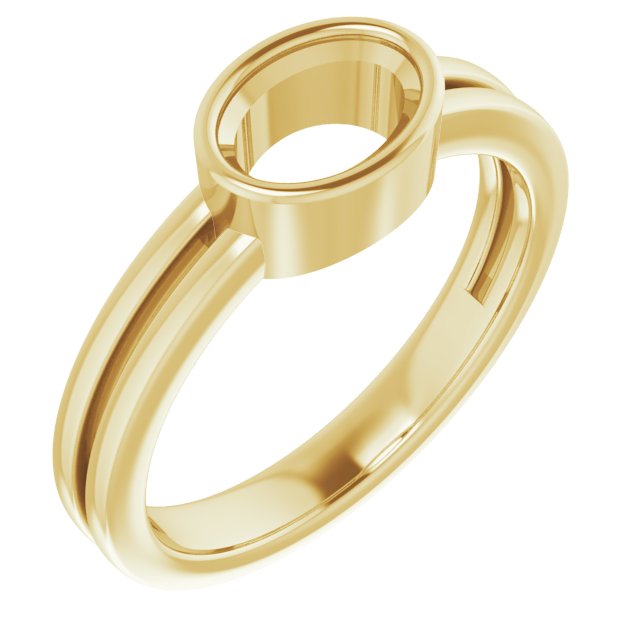 Bezel-Set Solitaire Ring