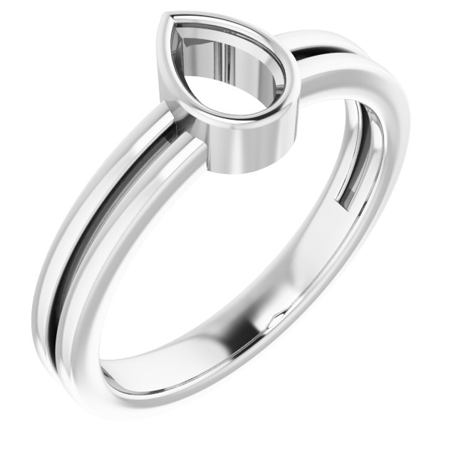 Bezel-Set Solitaire Ring