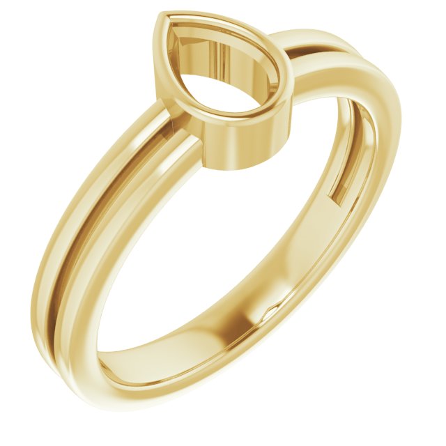 Bezel-Set Solitaire Ring