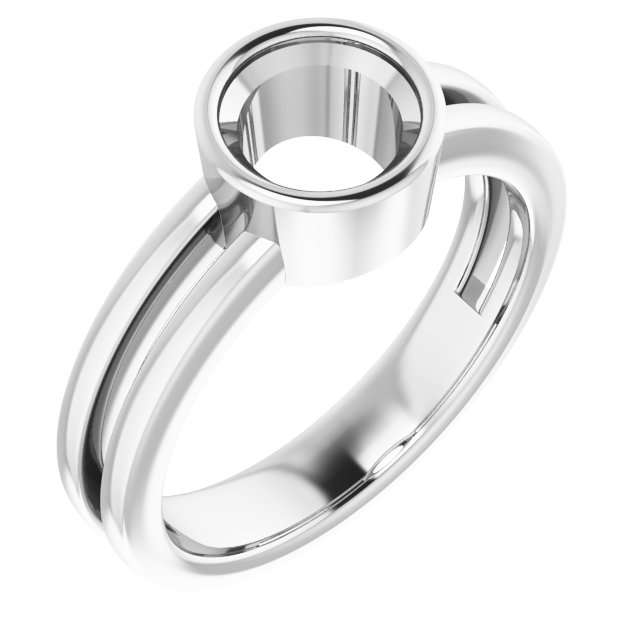 Bezel-Set Solitaire Ring