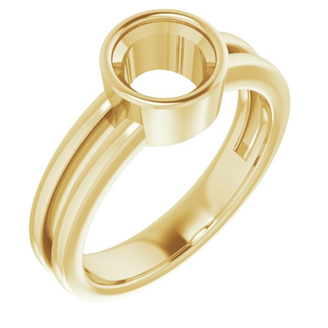 Bezel-Set Solitaire Ring