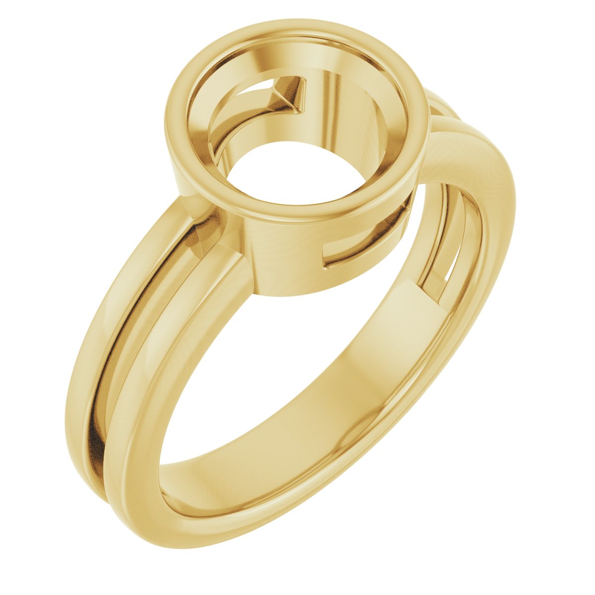 Bezel-Set Solitaire Ring