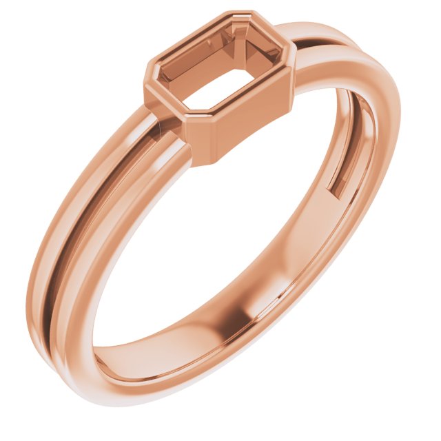 Bezel-Set Solitaire Ring