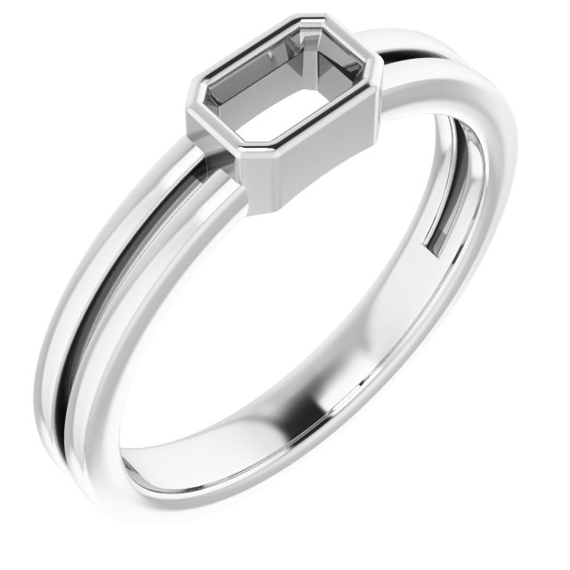 Bezel-Set Solitaire Ring