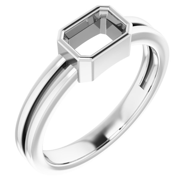 Bezel-Set Solitaire Ring