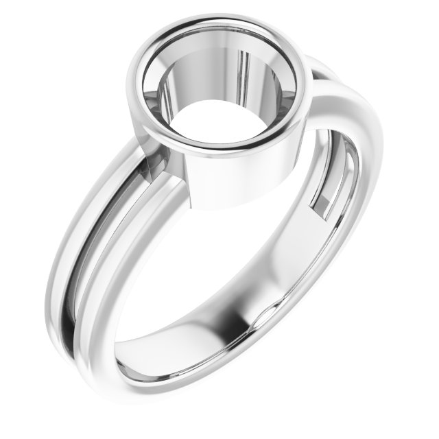 Bezel-Set Solitaire Ring