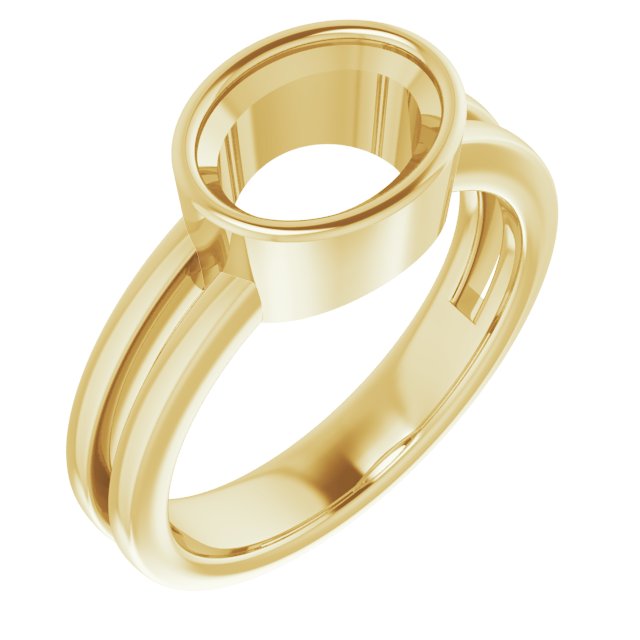 Bezel-Set Solitaire Ring