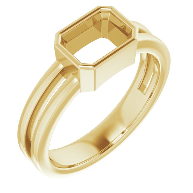 Bezel-Set Solitaire Ring