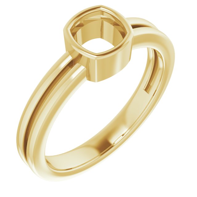 Bezel-Set Solitaire Ring