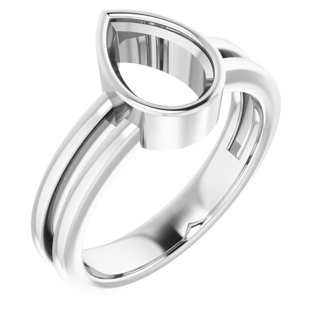 Bezel-Set Solitaire Ring