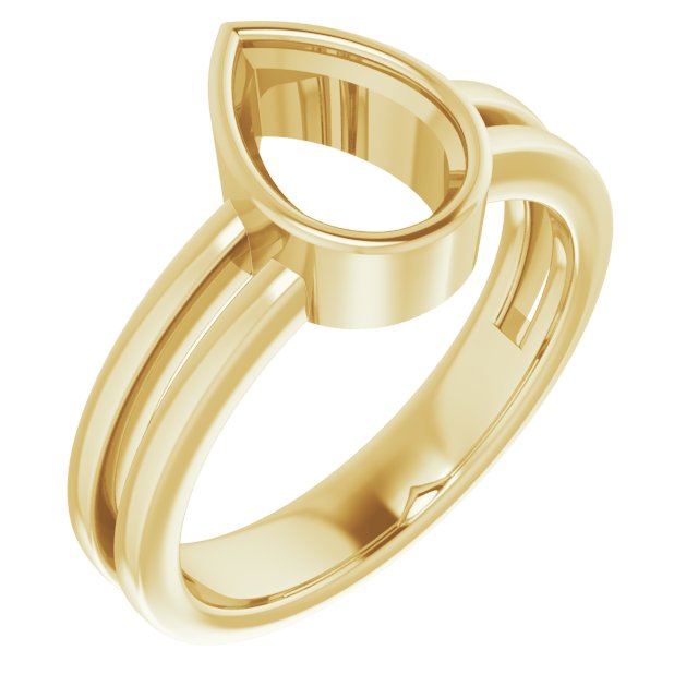 Bezel-Set Solitaire Ring