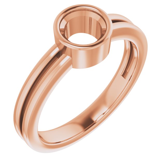 Bezel-Set Solitaire Ring