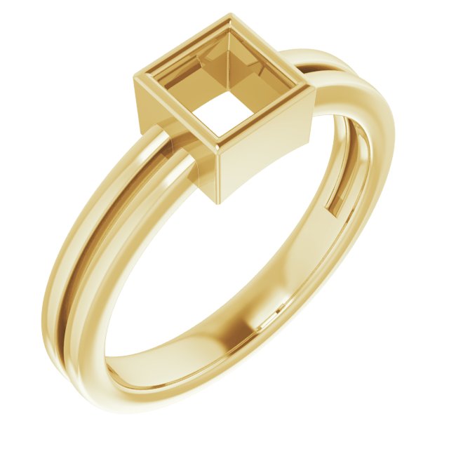 Bezel-Set Solitaire Ring