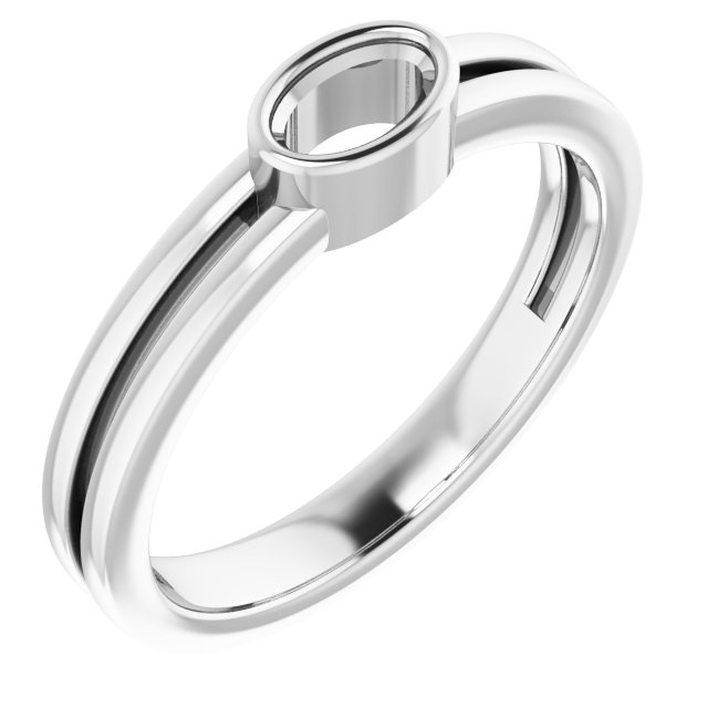 Bezel-Set Solitaire Ring