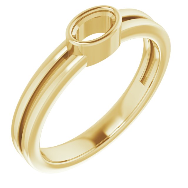 Bezel-Set Solitaire Ring