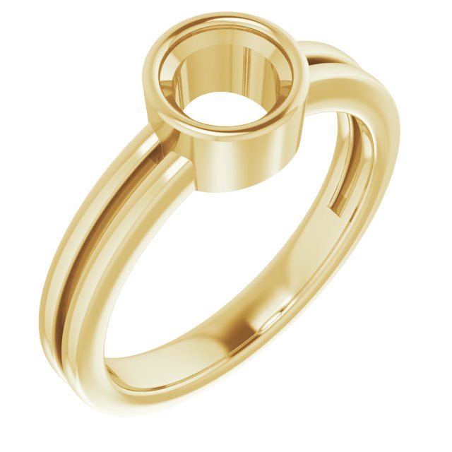 Bezel-Set Solitaire Ring