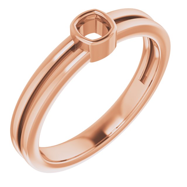 Bezel-Set Solitaire Ring