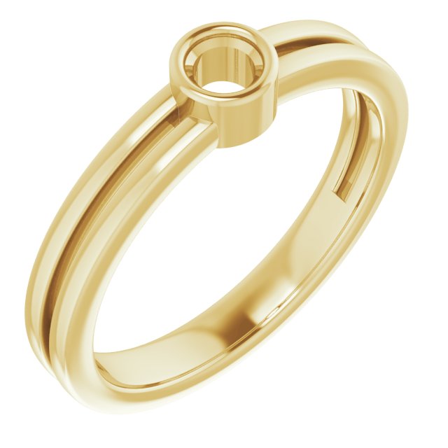 Bezel-Set Solitaire Ring