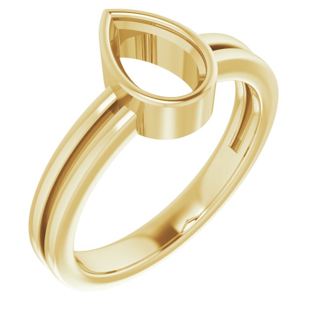 Bezel-Set Solitaire Ring