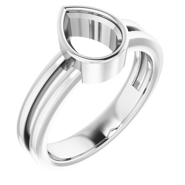 Bezel-Set Solitaire Ring