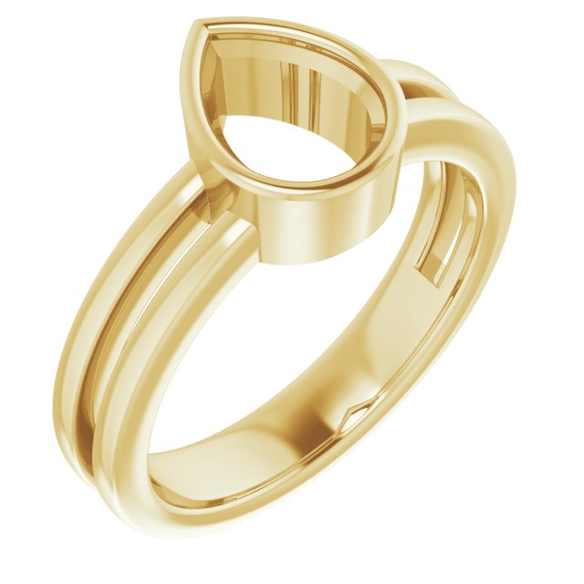 Bezel-Set Solitaire Ring