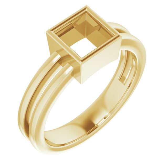 Bezel-Set Solitaire Ring