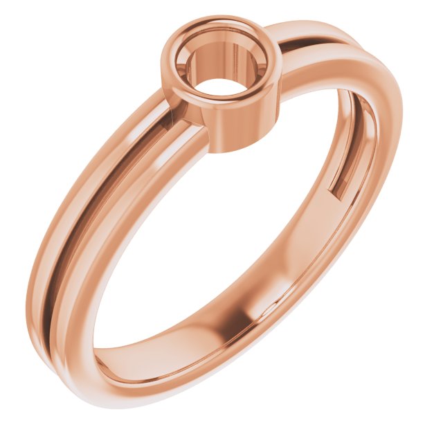 Bezel-Set Solitaire Ring