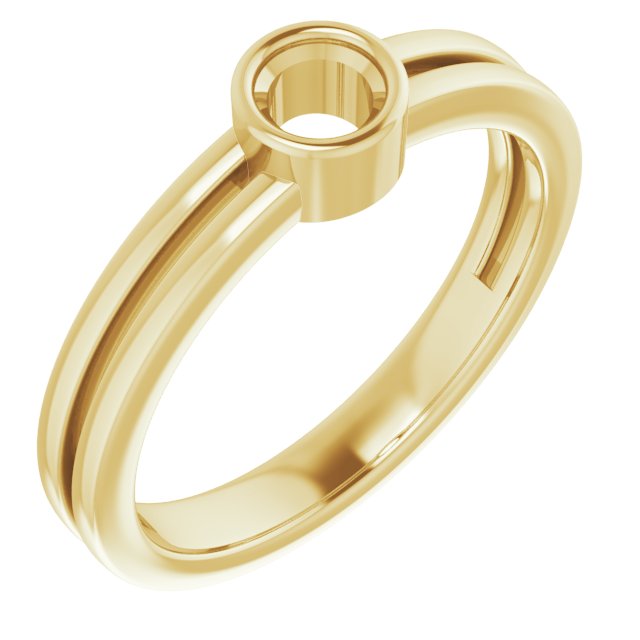 Bezel-Set Solitaire Ring