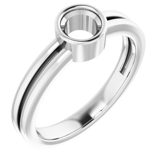 Bezel-Set Solitaire Ring