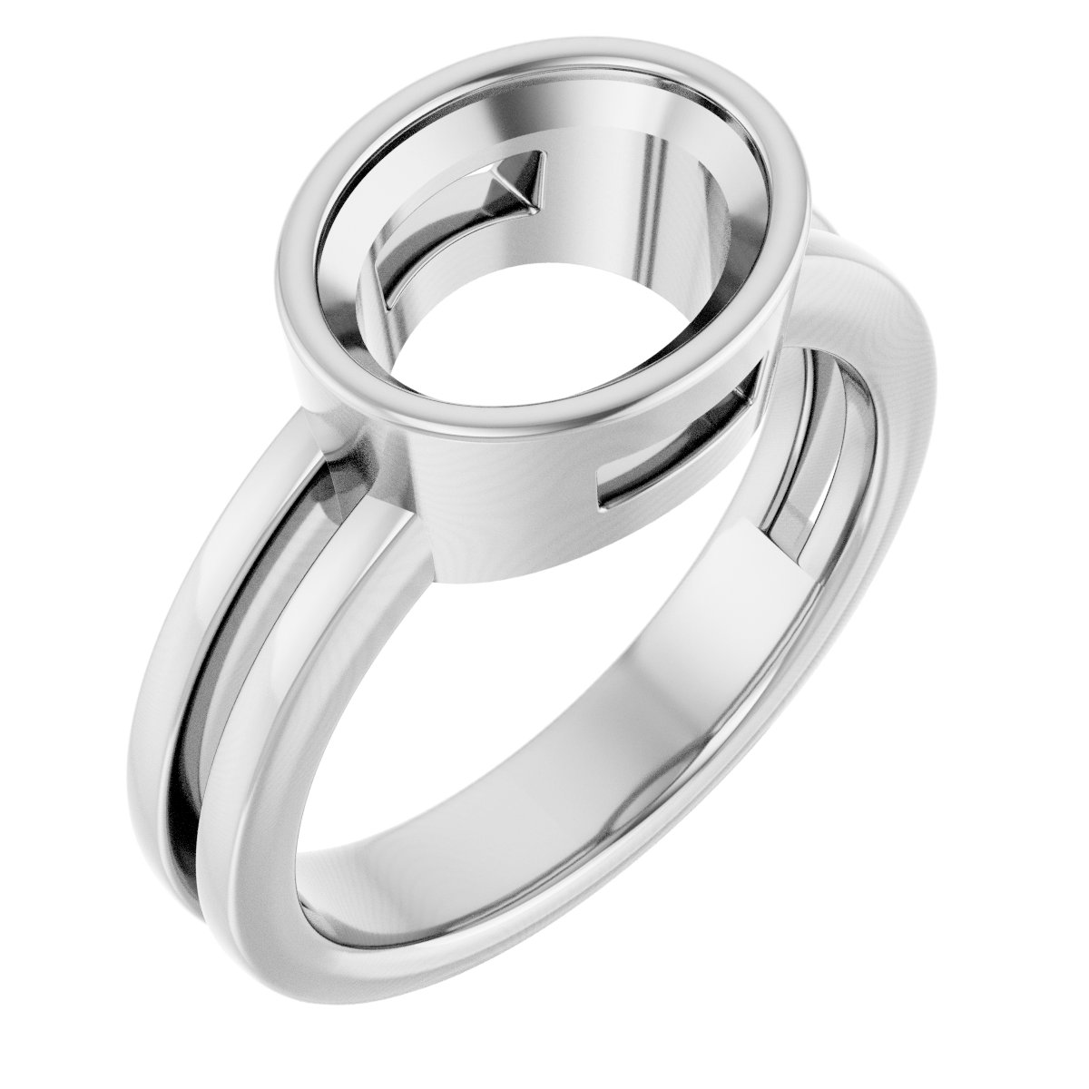 Bezel-Set Solitaire Ring