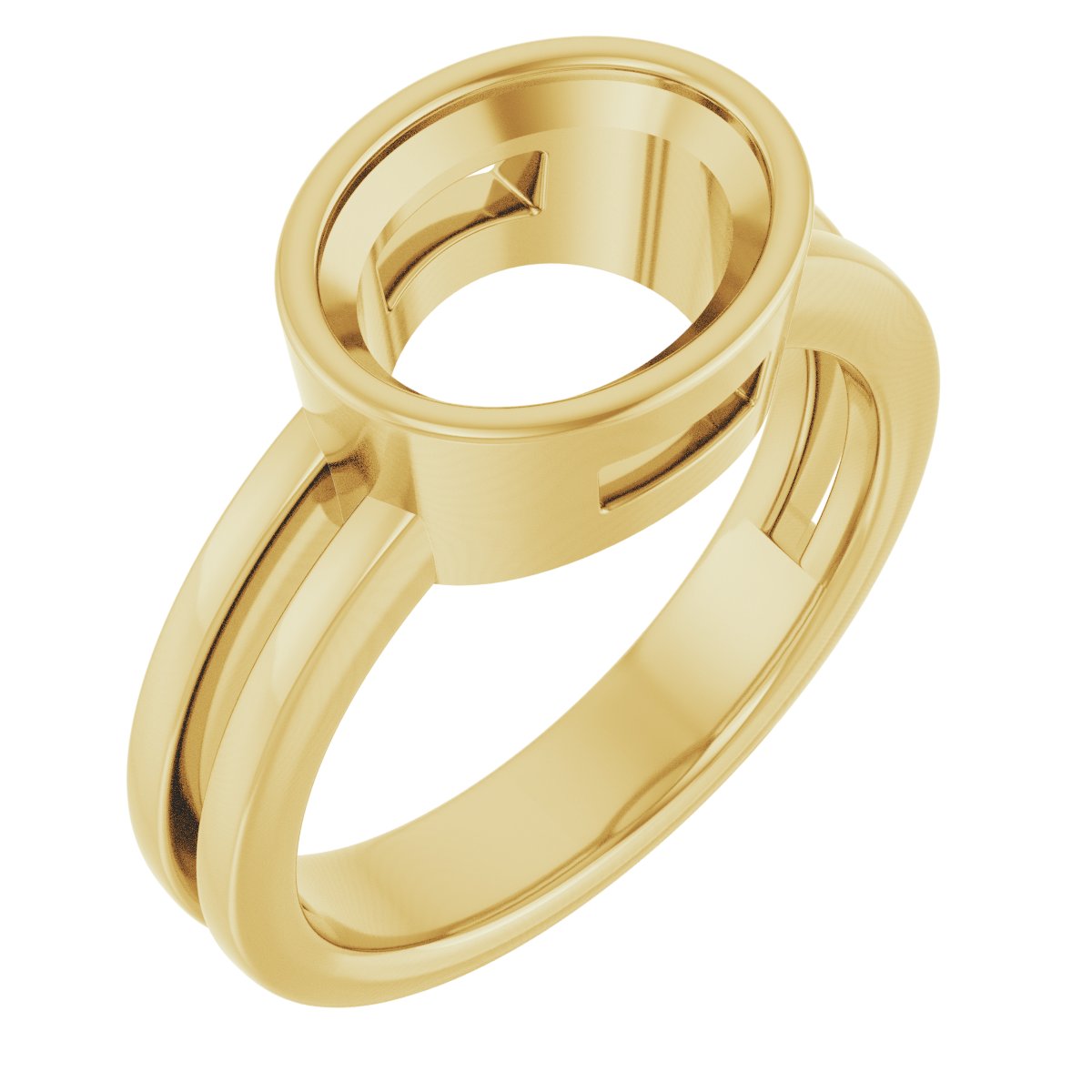 Bezel-Set Solitaire Ring