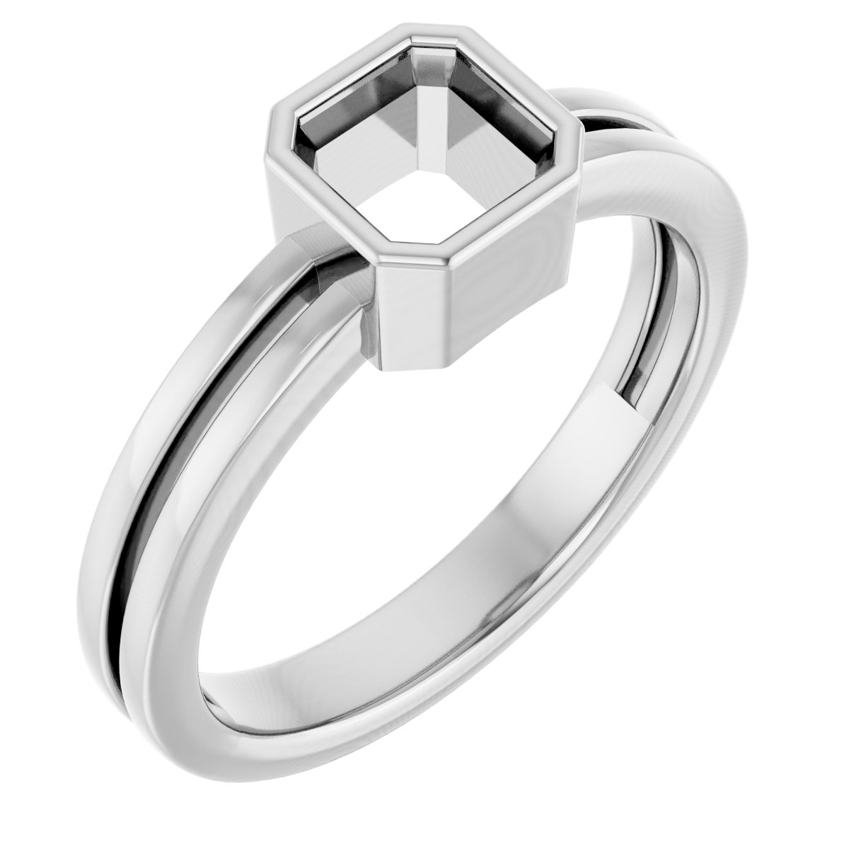 Bezel-Set Solitaire Ring