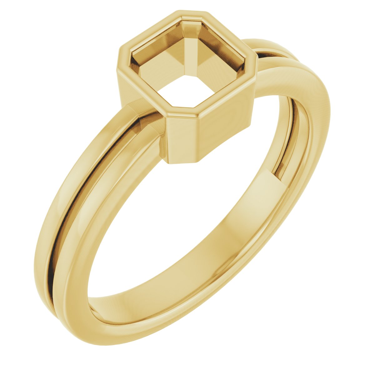 Bezel-Set Solitaire Ring
