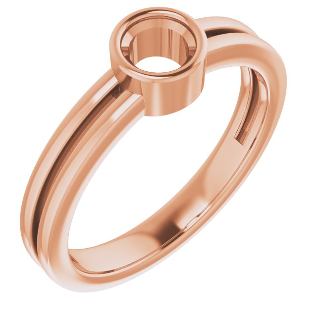 Bezel-Set Solitaire Ring
