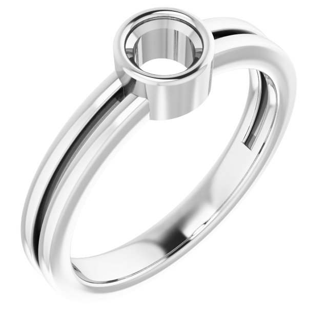 Bezel-Set Solitaire Ring