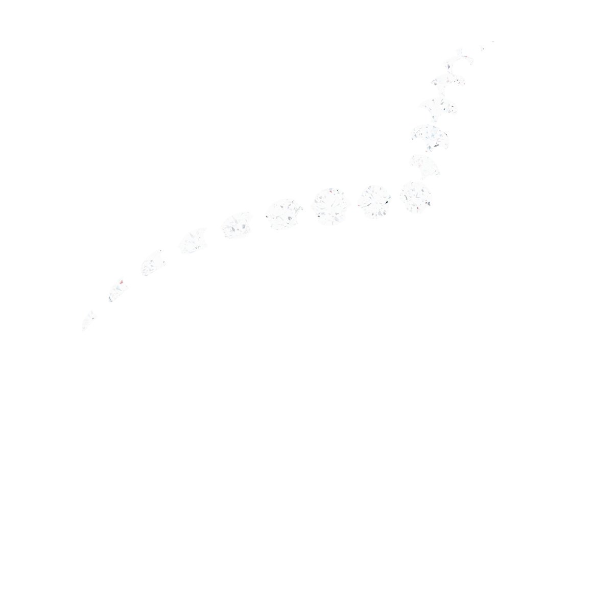 1/10 CTW Natural Diamond Contour Band – Platinum