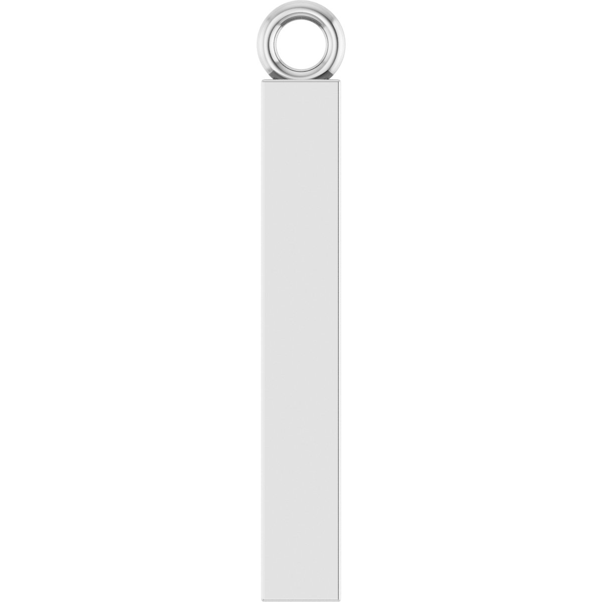 Engravable Four-Sided Bar Dangle