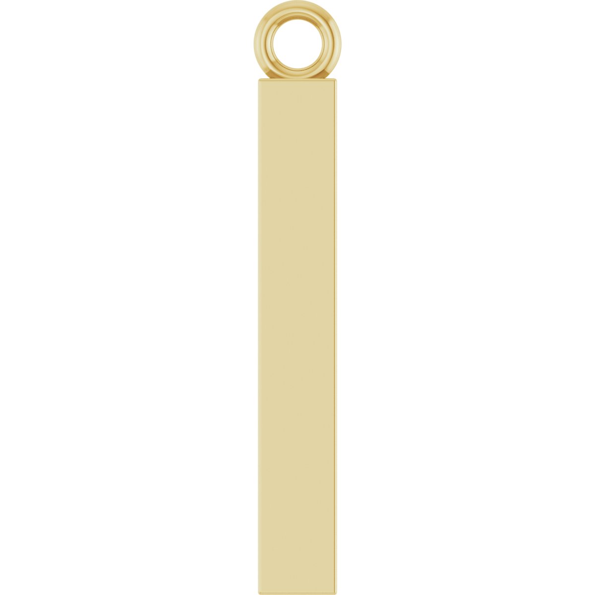 Engravable Four-Sided Bar Dangle