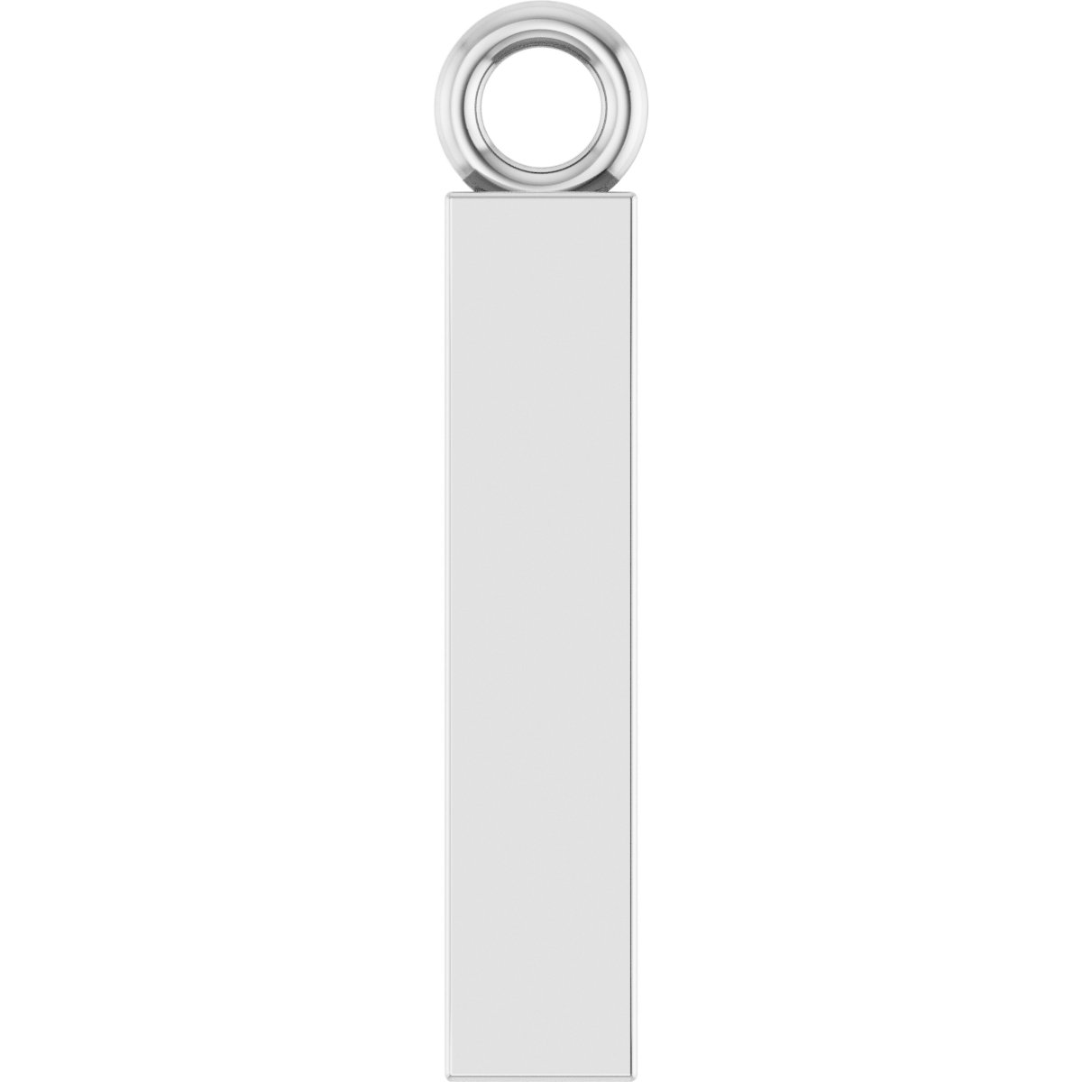 Engravable Four-Sided Bar Dangle