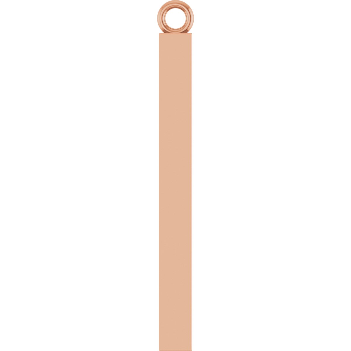 Engravable Four-Sided Bar Dangle