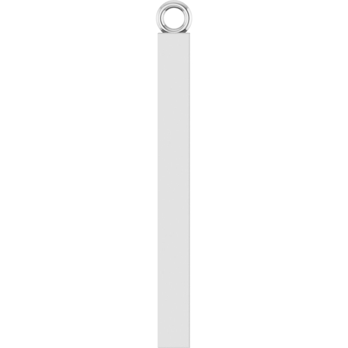 Engravable Four-Sided Bar Dangle