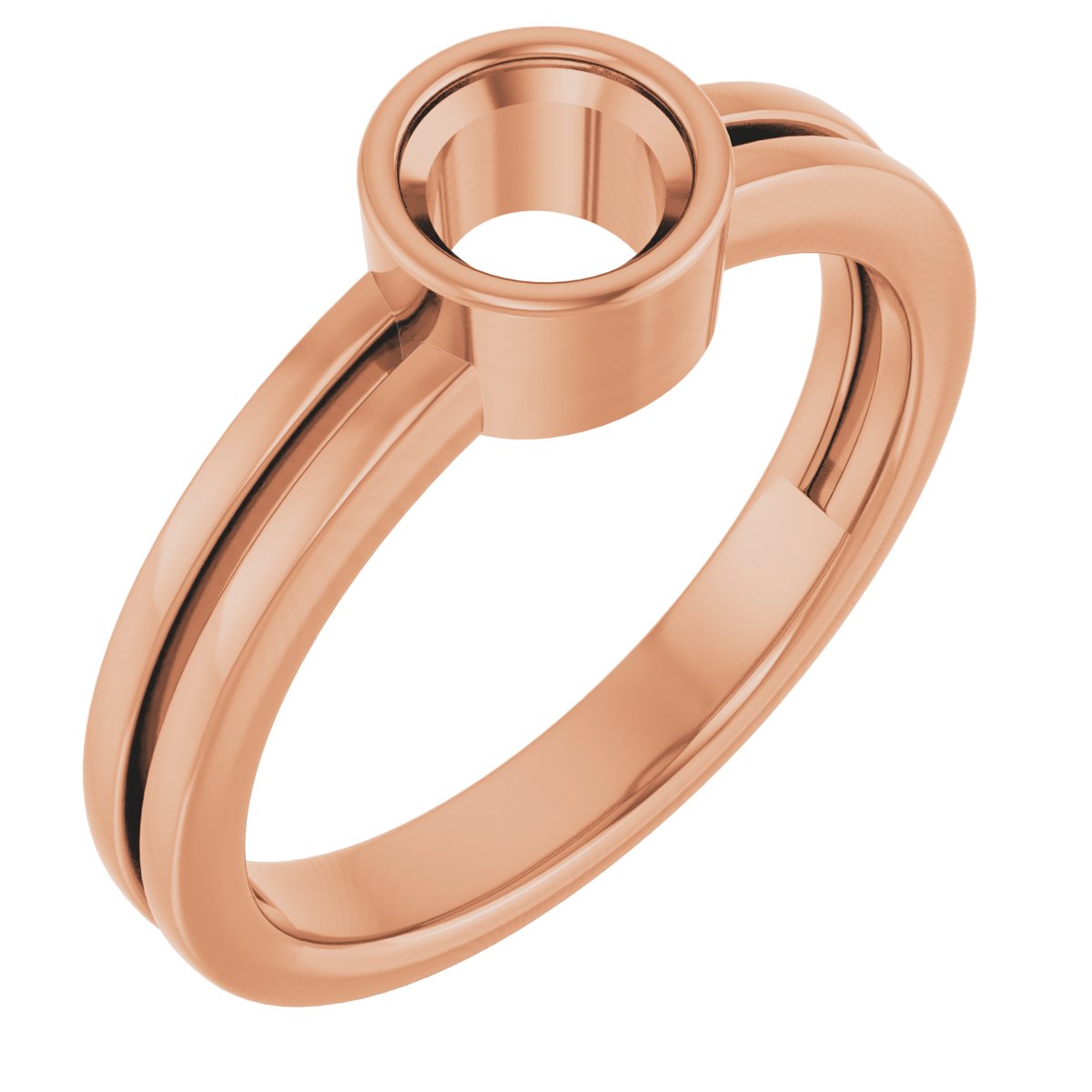 Bezel-Set Solitaire Ring