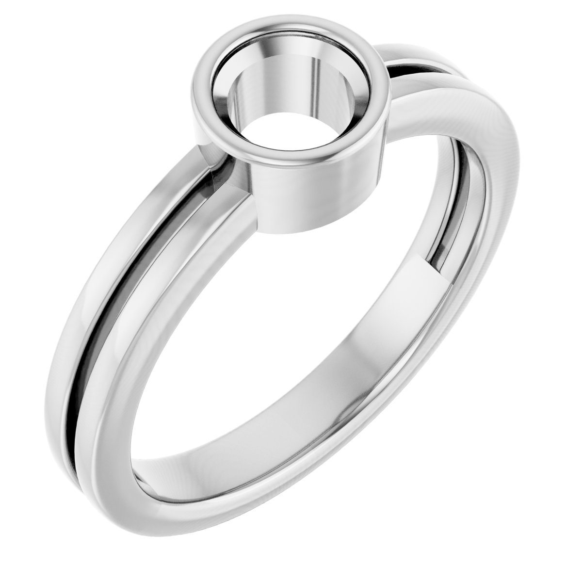 Bezel-Set Solitaire Ring